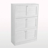 Тумба Для обуви с 3 откидывающимися дверцами Mayor единый размер белый LA REDOUTE INTERIEURS  фото, kupilegko.ru